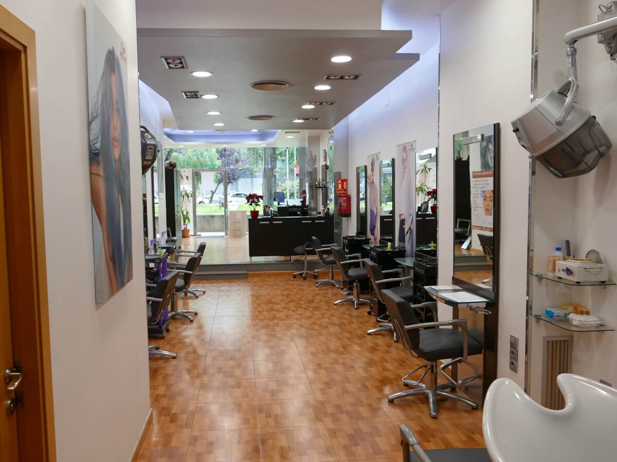 Interior de la peluquería
